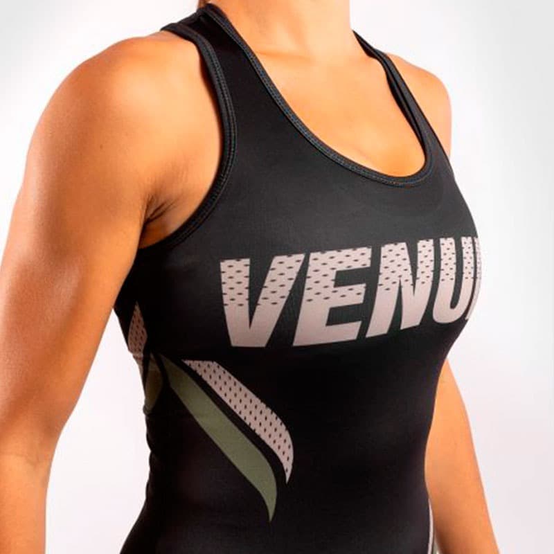 Venum ONE FC Impact Dry Tech Camiseta feminina preta / cáqui sem mangas >  Frete Gratis