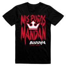 Camiseta Buddha My Fists Rule - preta