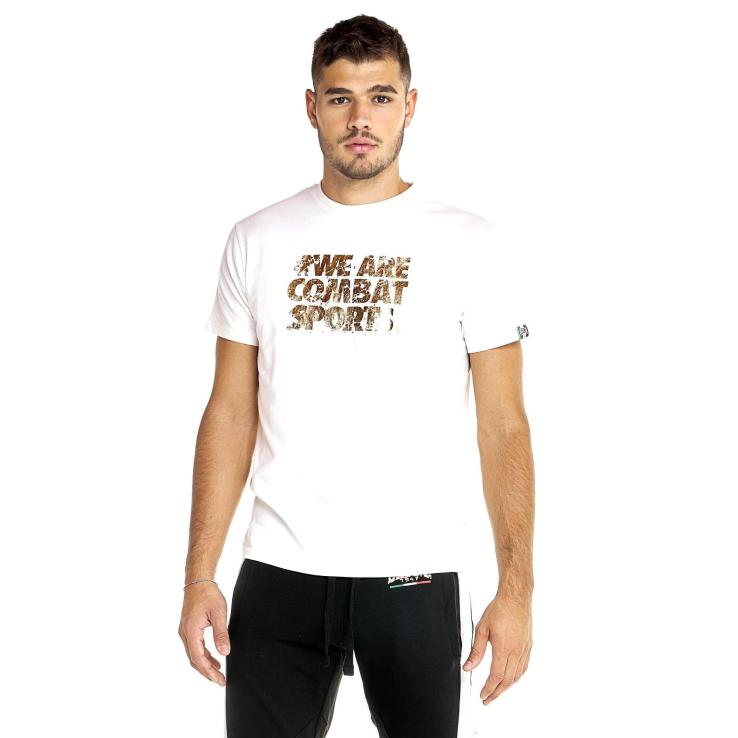 T-shirt manga curta Leone ouro branco M5054S7