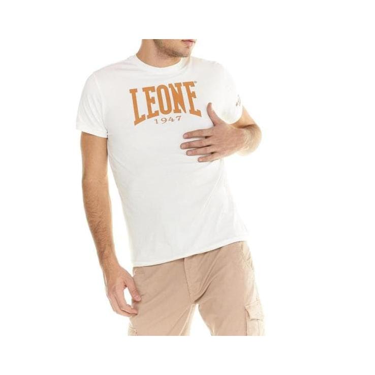 Camiseta de manga curta Leone Shades - branco / laranja