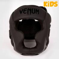 Capacete de boxe Venum Challenger infantil preto fosco