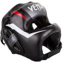 Capacete de boxe Venum Elite Iron preto/branco/vermelho