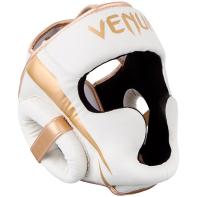 Capacete de boxe Venum Elite branco / dourado