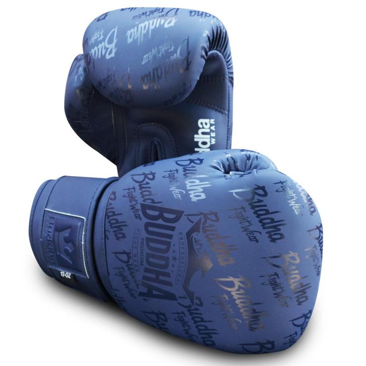 Luvas de boxe Buddha Top Premium azul marinho fosco