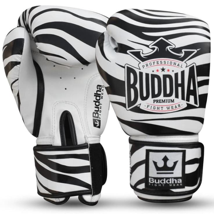 Luvas de boxe de zebra de Buda