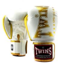 Luvas de boxe Twins BGVL 8 brancas / douradas