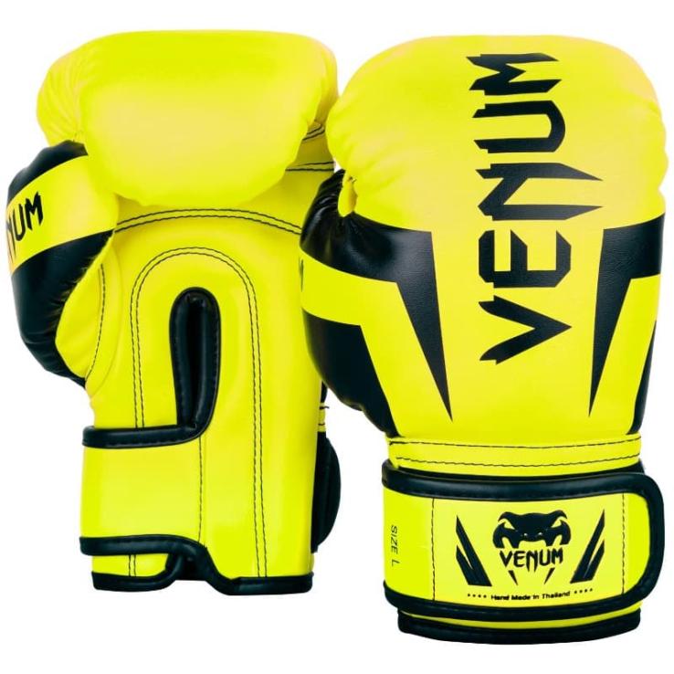 Luvas de boxe Venum Kids Elite Fluor amarelas