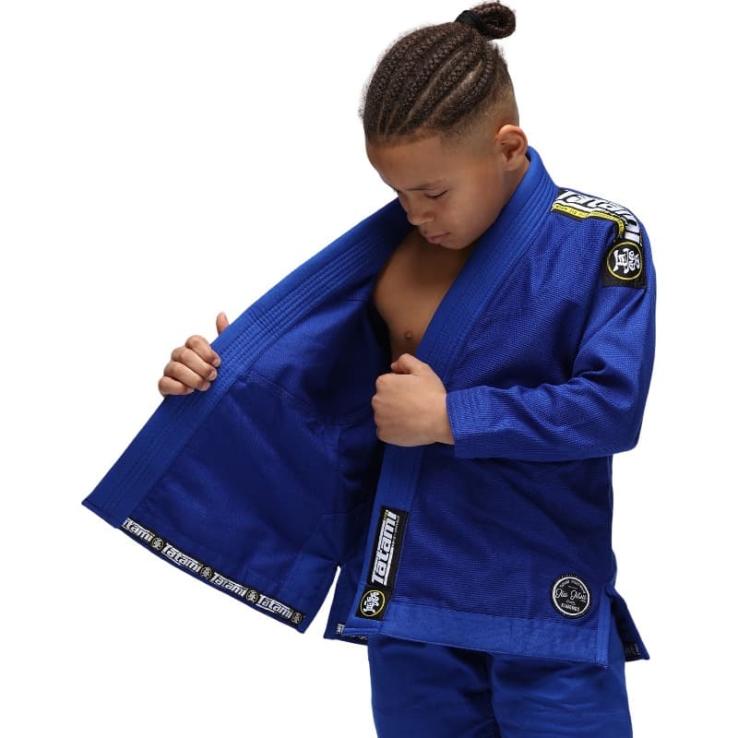 Kimono Jiu Jitsu Tatami Nova Absolute Crianças Azul + Faixa Branco