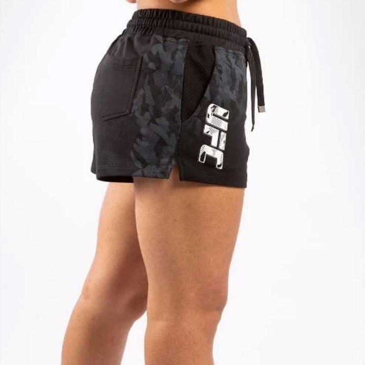 Calça de algodão fitness feminina Venum UFC Authentic Fight Week preta