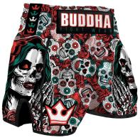 Muay Thai Shorts Buddha Europeu Mexicano Vermelho