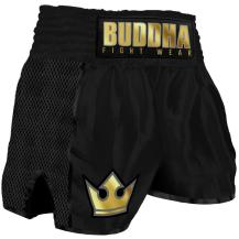 Calça Muay Thai Buddha Retro Premium infantil preta / dourada