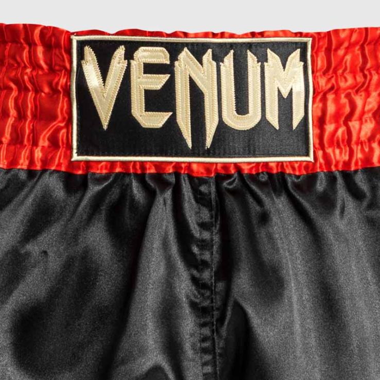 Calça Venum Classic Muay Thai vermelho/preto/dourado